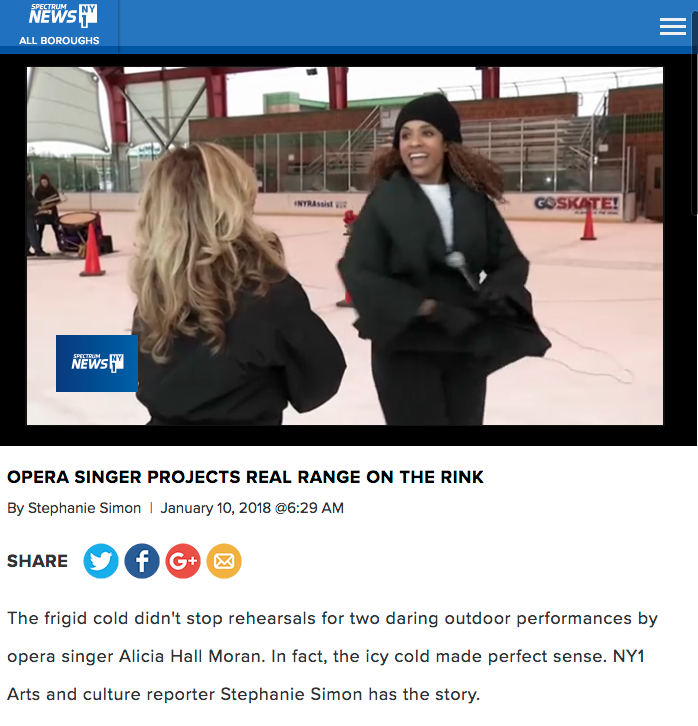 OPERA SINGER PROJECTS REAL RANGE ON THE RINK, Watch Video